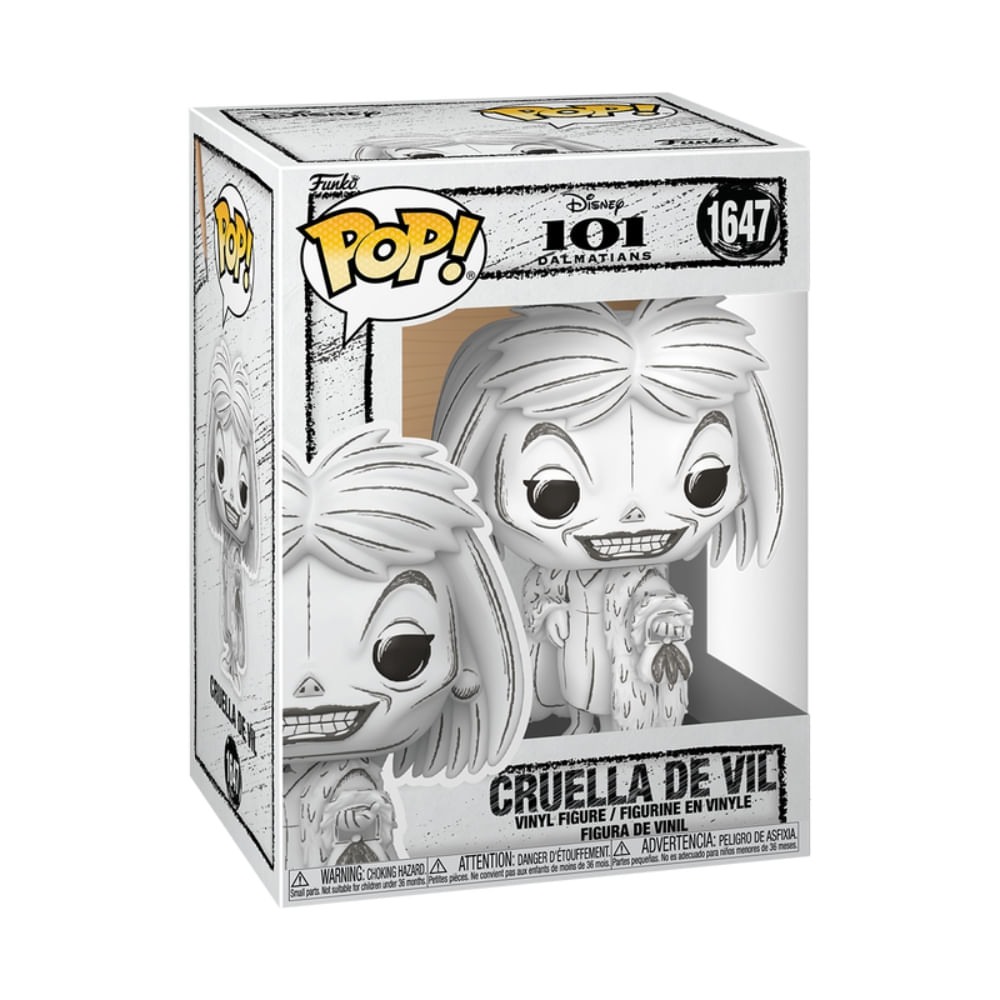 Boneco Funko Pop! Disney Esboços - Cruella De Vil - Imagem 3
