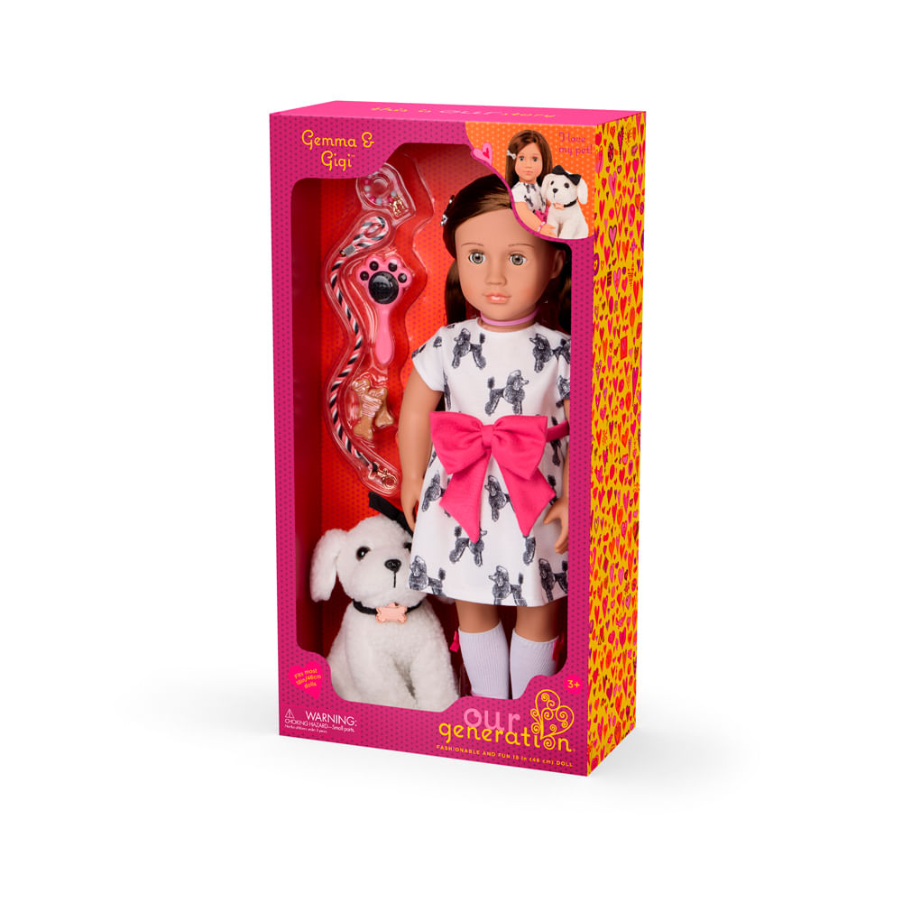 Boneca Our Generation Gemma e Cachorrinha Gigi - Imagem 8