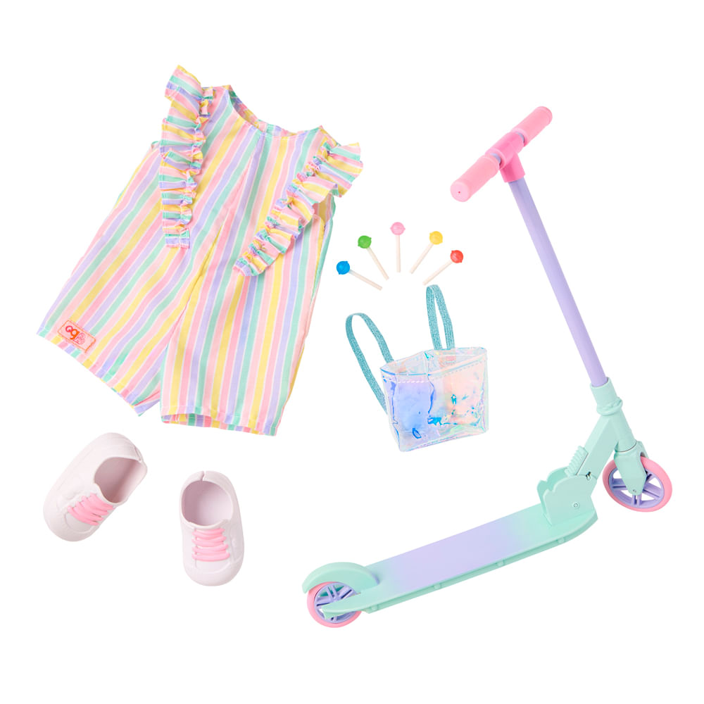 Conjunto de Roupa Our Generation com Scooter