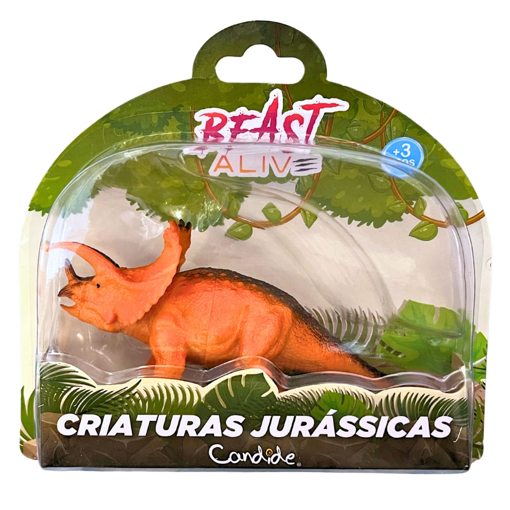Dinossauro Beast Alive Criaturas Jurássicas Triceratops