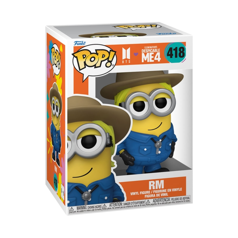 Boneco Funko Pop! Rocks BTS x Meu Malvado Favorito 4 - RM - Imagem 3