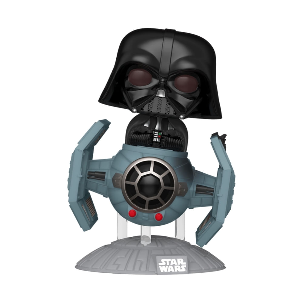 Boneco Funko Pop! Ride Star Wars - Darth Vader no Caça TIE Avançado x1 - Imagem 2
