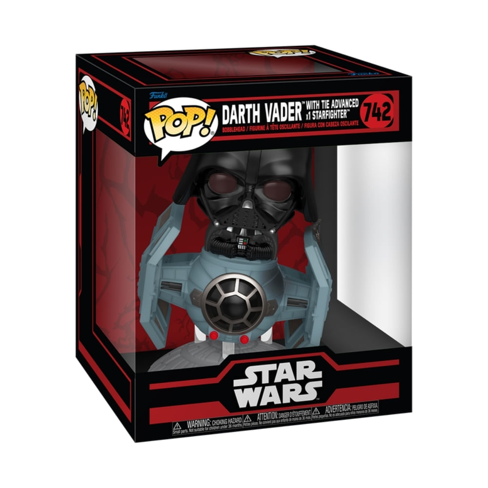 Boneco Funko Pop! Ride Star Wars - Darth Vader no Caça TIE Avançado x1 - Imagem 3