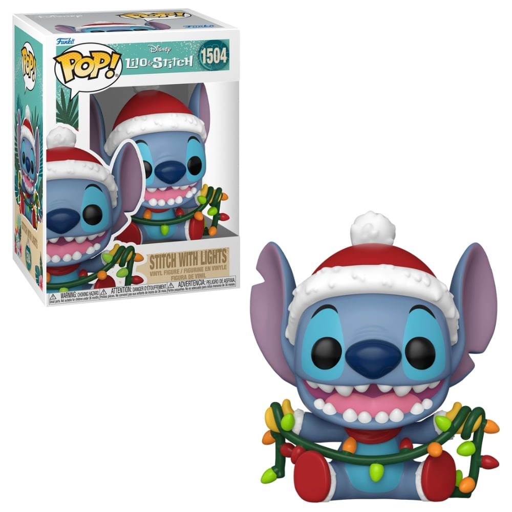 Boneco Funko Pop! Disney Lilo & Stitch - Stitch com Pisca-pisca