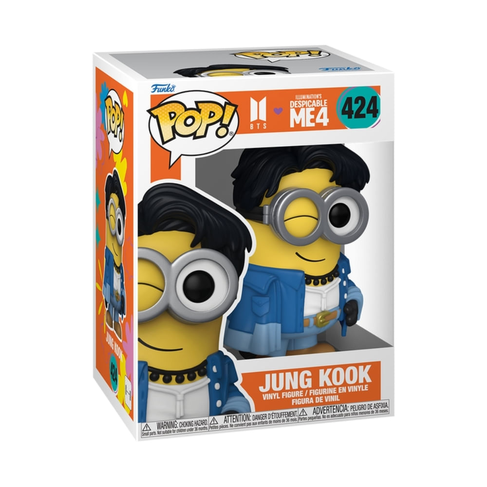 Boneco Funko Pop! Rocks BTS x Meu Malvado Favorito 4 - Jung Kook - Imagem 3
