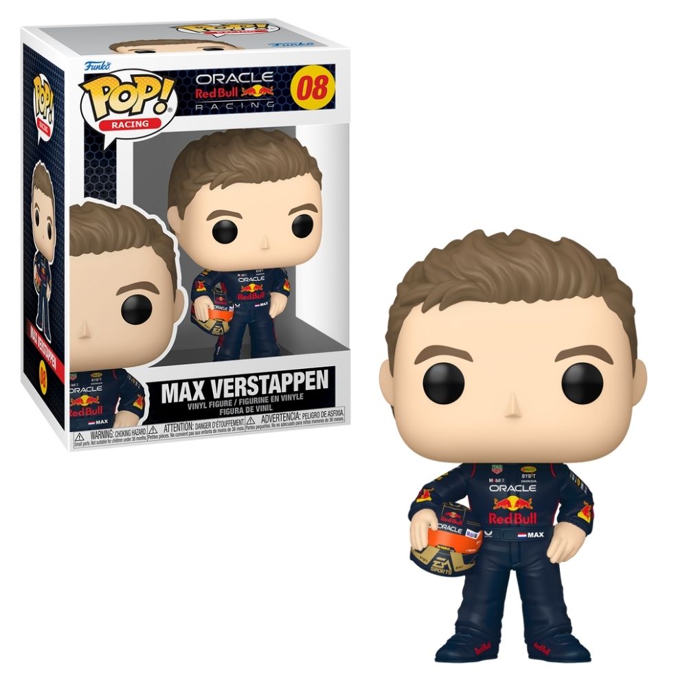 Boneco Funko Pop! Racing Oracle Red Bull - Max Verstappen com Capacete