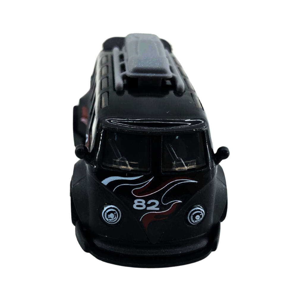 Mini Carrinho Pull Back Garagem S.A. Turbo Aventura - Preta 82 - Imagem 3