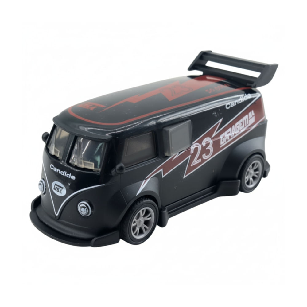Mini Carrinho Pull Back Garagem S.A. Turbo Aventura - Preta 23