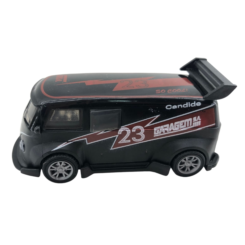 Mini Carrinho Pull Back Garagem S.A. Turbo Aventura - Preta 23 - Imagem 6