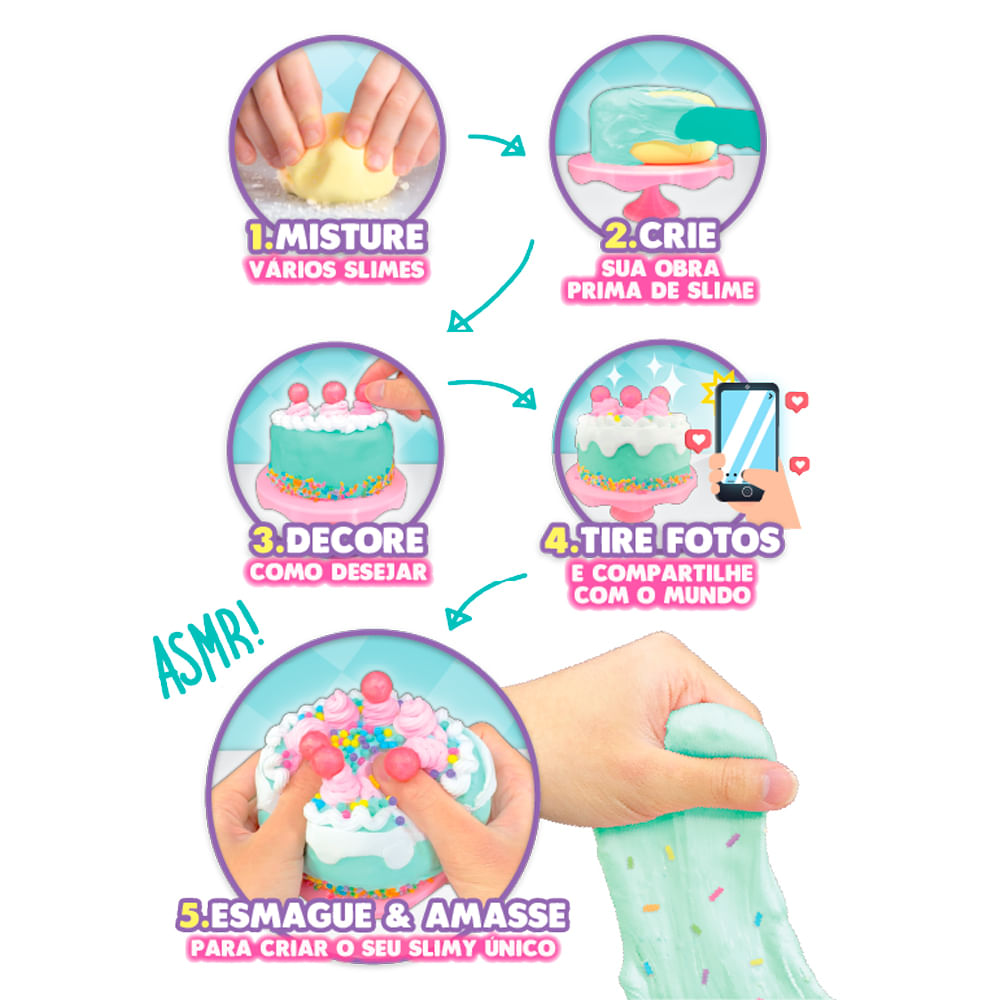Kit Slime de Bolo Slimy Sugary Crush Mini - Imagem 4
