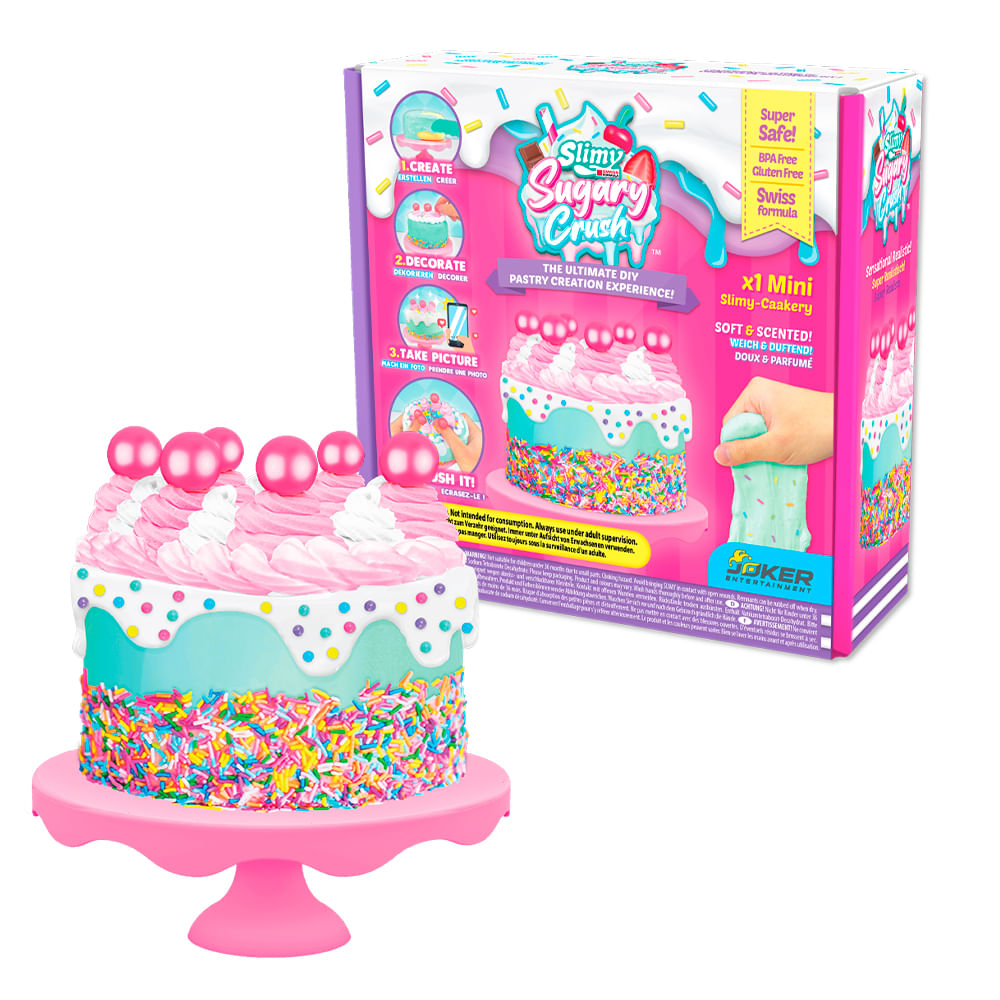 Kit Slime de Bolo Slimy Sugary Crush Mini