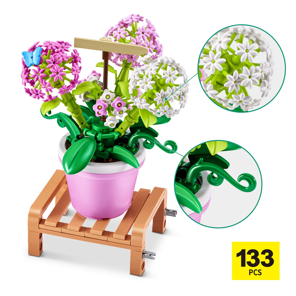 Blocos de Montar Max Premium Garden - Gipsófila 233 pçs - Imagem 3