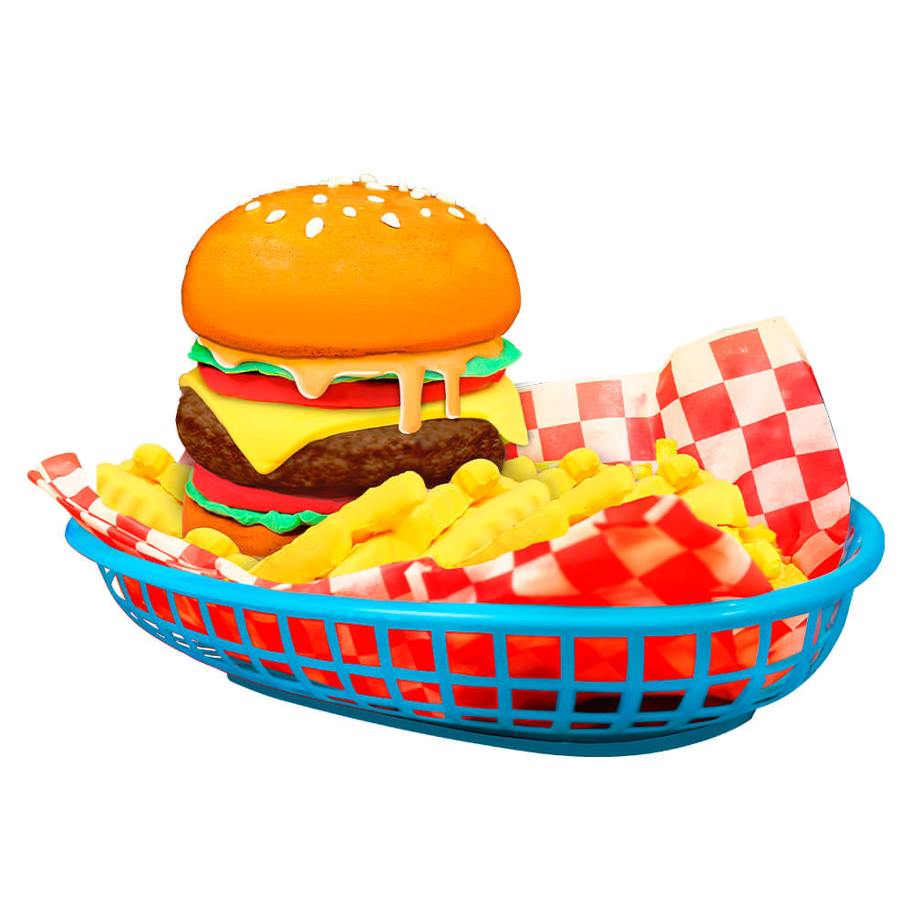 Kit de Slime de Hamburger Slimy DIY Street Food Crush - Imagem 2