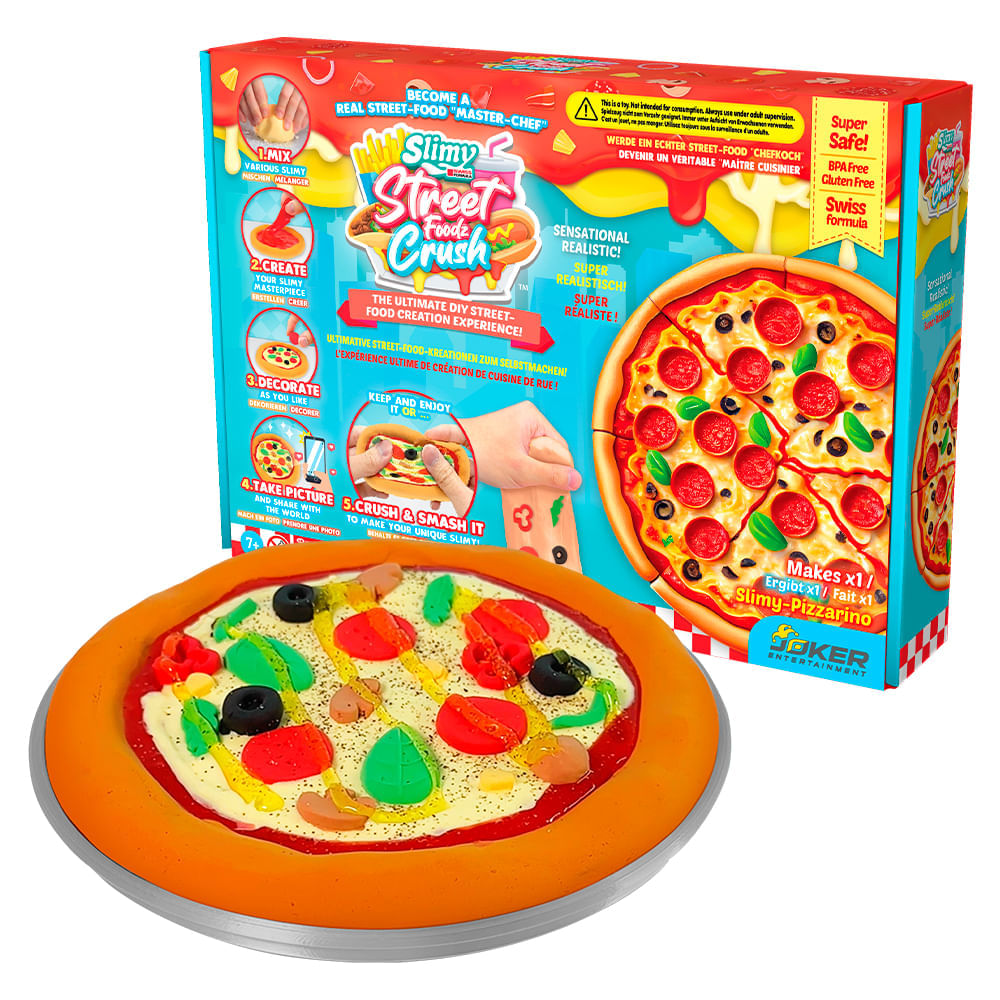 Kit de Slime de Pizza Slimy DIY Street Food Crush