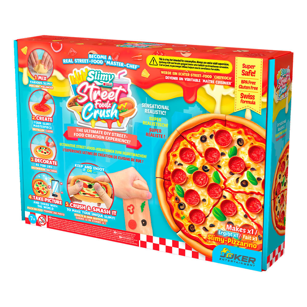 Kit de Slime de Pizza Slimy DIY Street Food Crush - Imagem 4