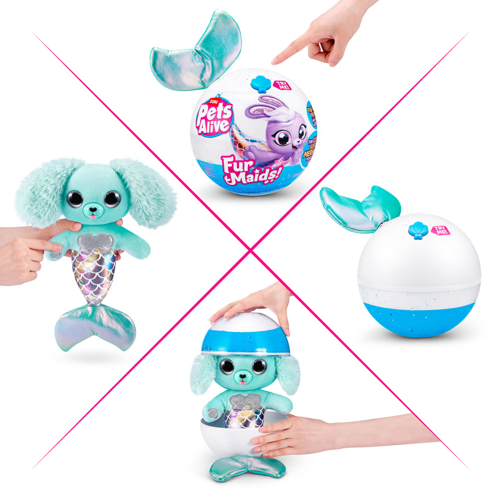 Pelúcia Pets Alive Furmaids - Azul - Imagem 2
