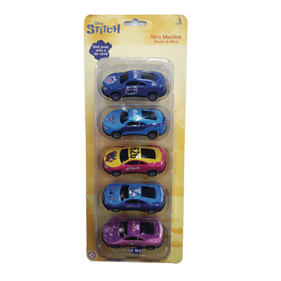 Kit com 5 Mini Carrinhos Pull Back Stitch - Imagem 8