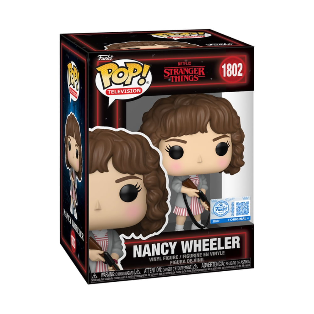 Boneco Funko Pop! Exclusivo Stranger Things T5 - Nancy com Rifle - Imagem 2