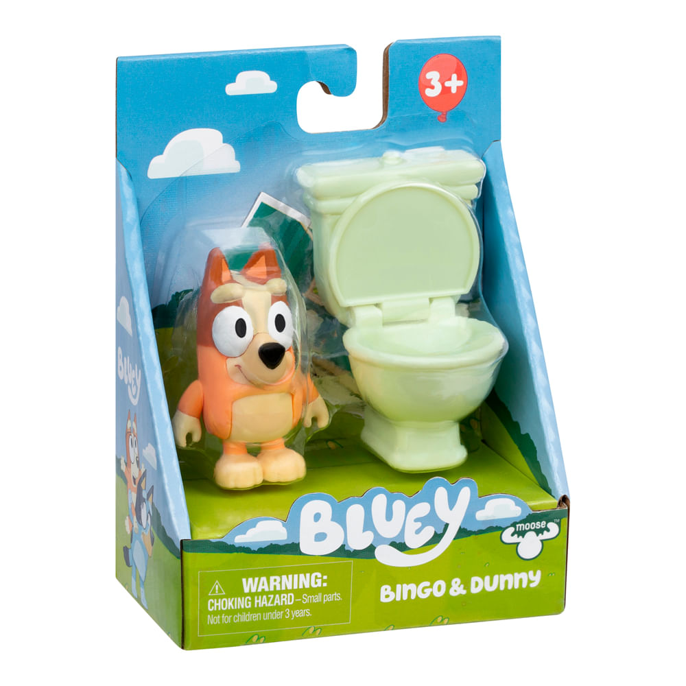 Boneco Colecionável 6cm Bluey - Bingo com Privada - Imagem 2