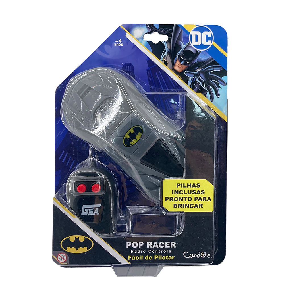 Carrinho de Controle Remoto Pop Racer - Batman
