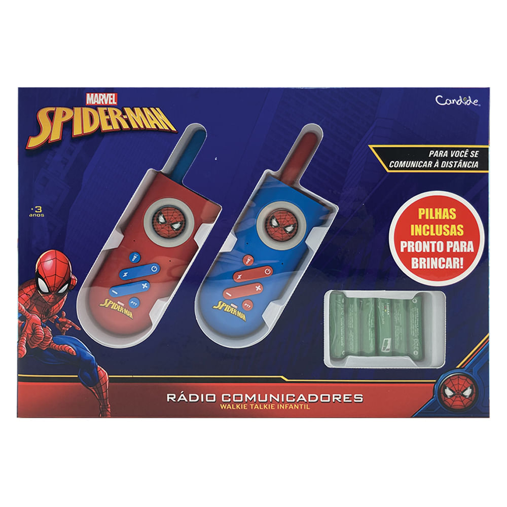 Walkie Talkie Infantil com Lanterna Homem-Aranha - Imagem 2