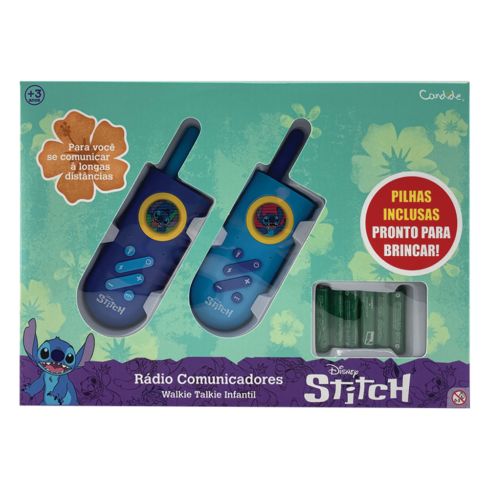 Walkie Talkie Infantil com Lanterna Stitch - Imagem 3