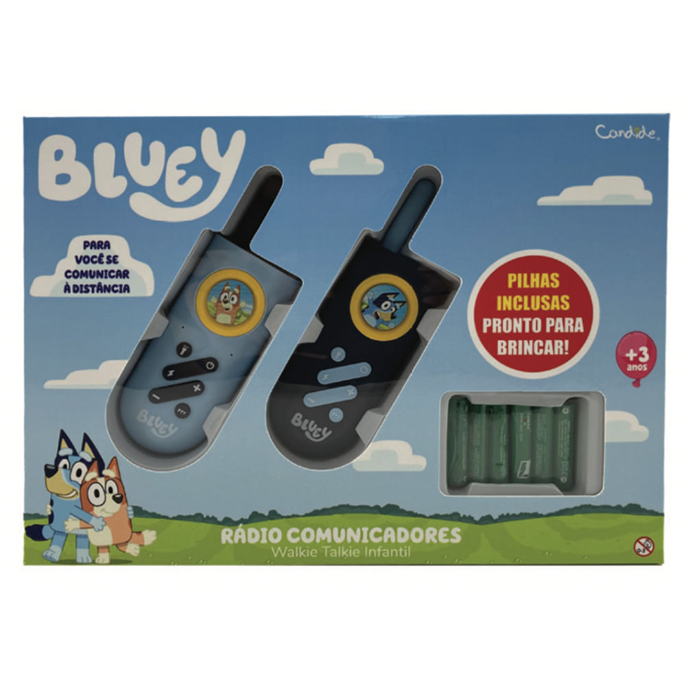 Walkie Talkie Infantil com Lanterna Bluey - Imagem 2