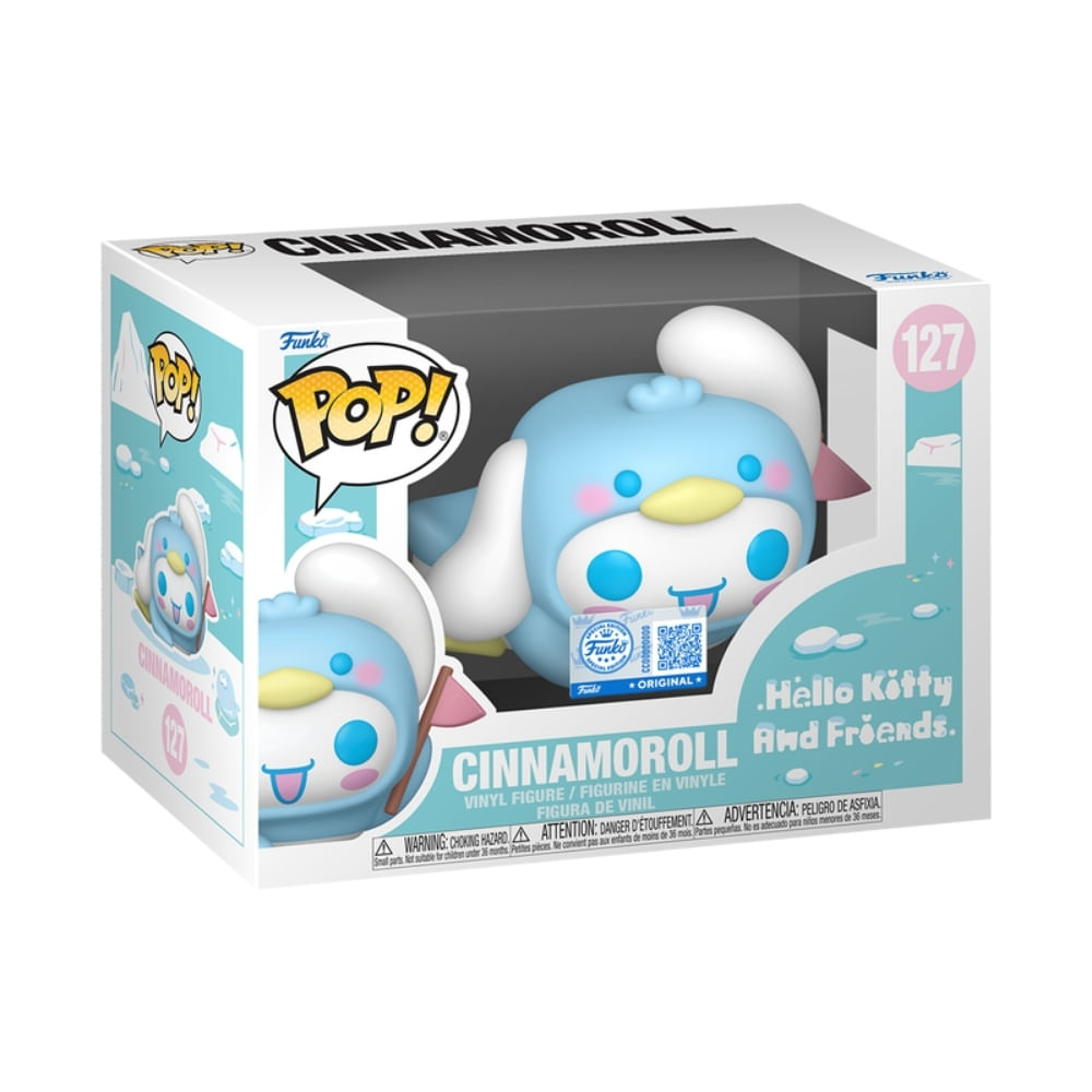 Boneco Funko Pop! Exclusivo Sanrio Cinnamoroll como Pinguim - Imagem 3