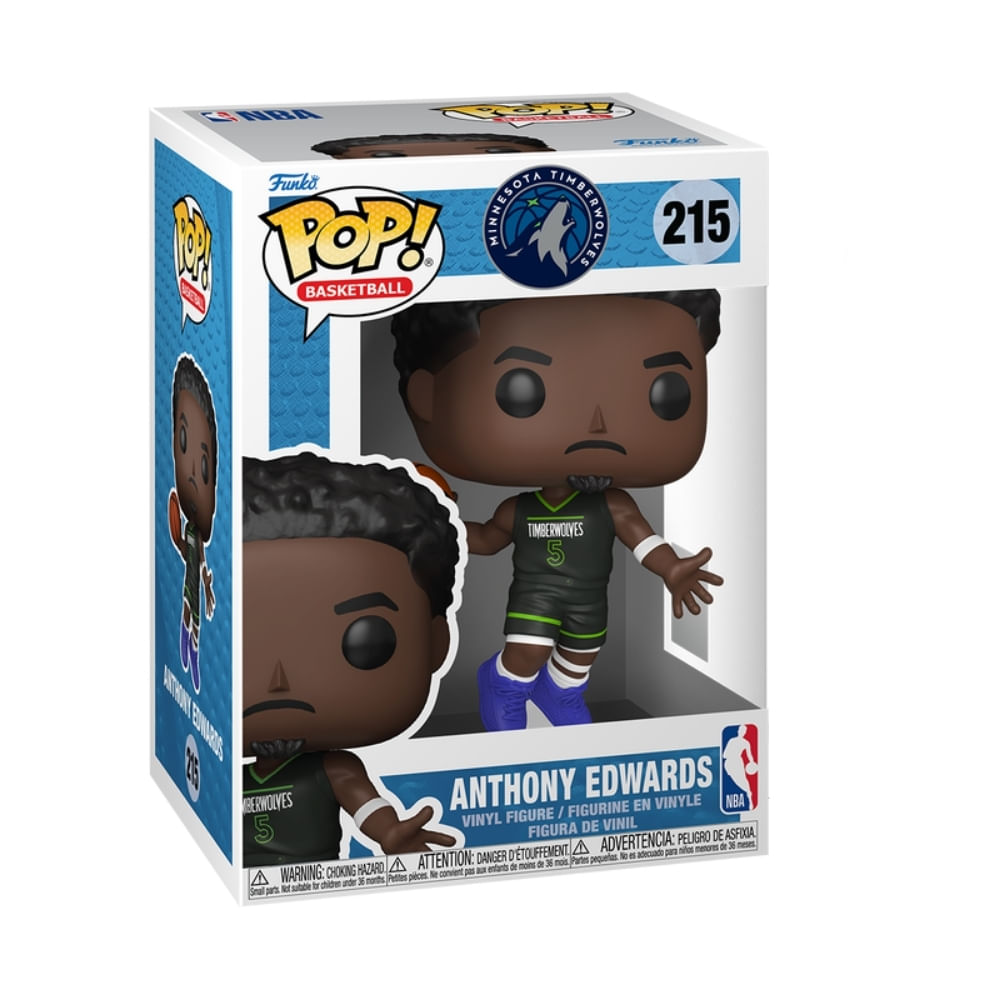 Boneco Funko Pop! NBA Timberwolves - Anthony Edwards - Imagem 3