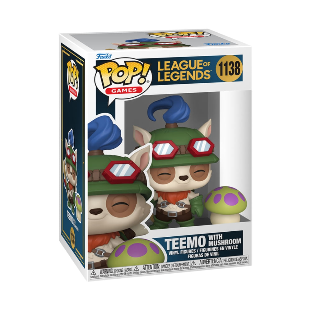 Boneco Funko Pop! League of Legends Teemo com Cogumelo - Imagem 3