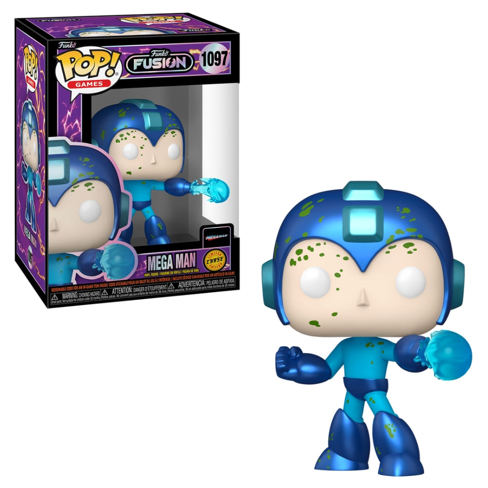 Boneco Funko Pop! Funko Fusion - Mega Man com Chase