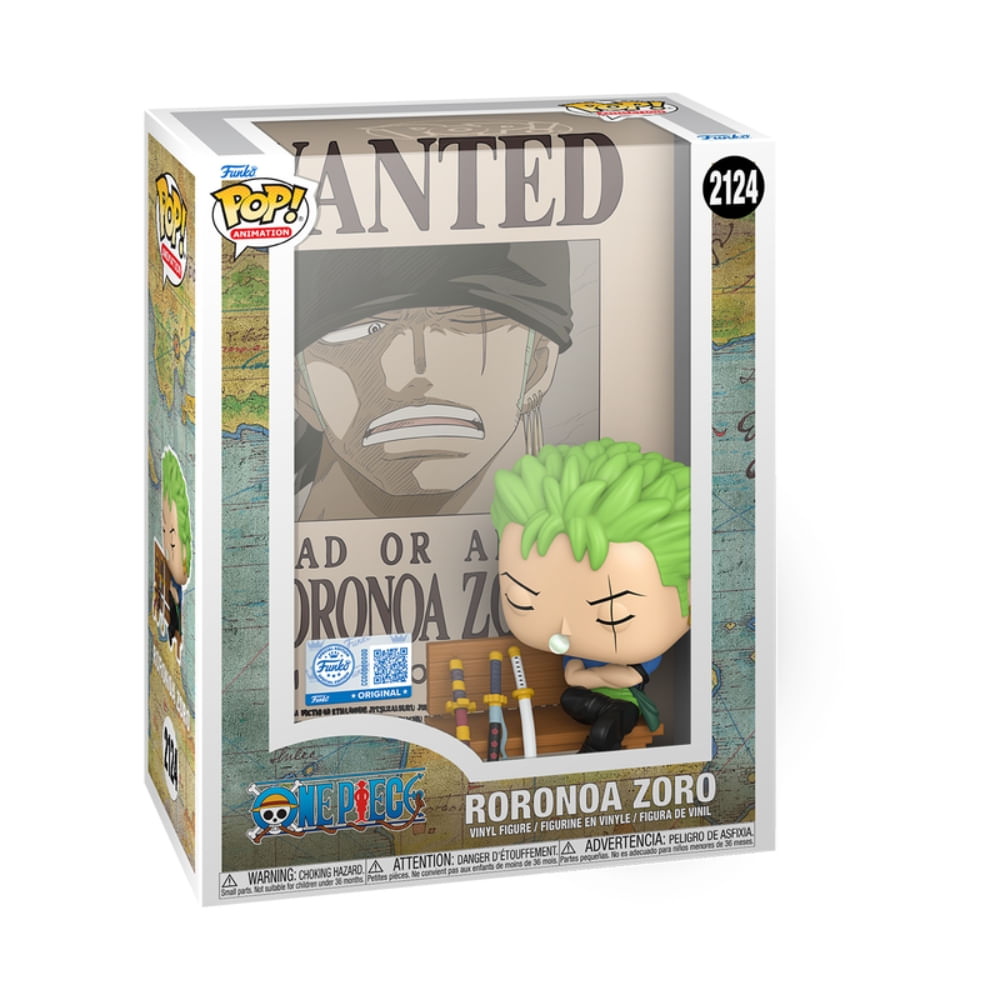 Boneco Funko Pop! Poster Exclusivo One Piece - Zoro - Imagem 2