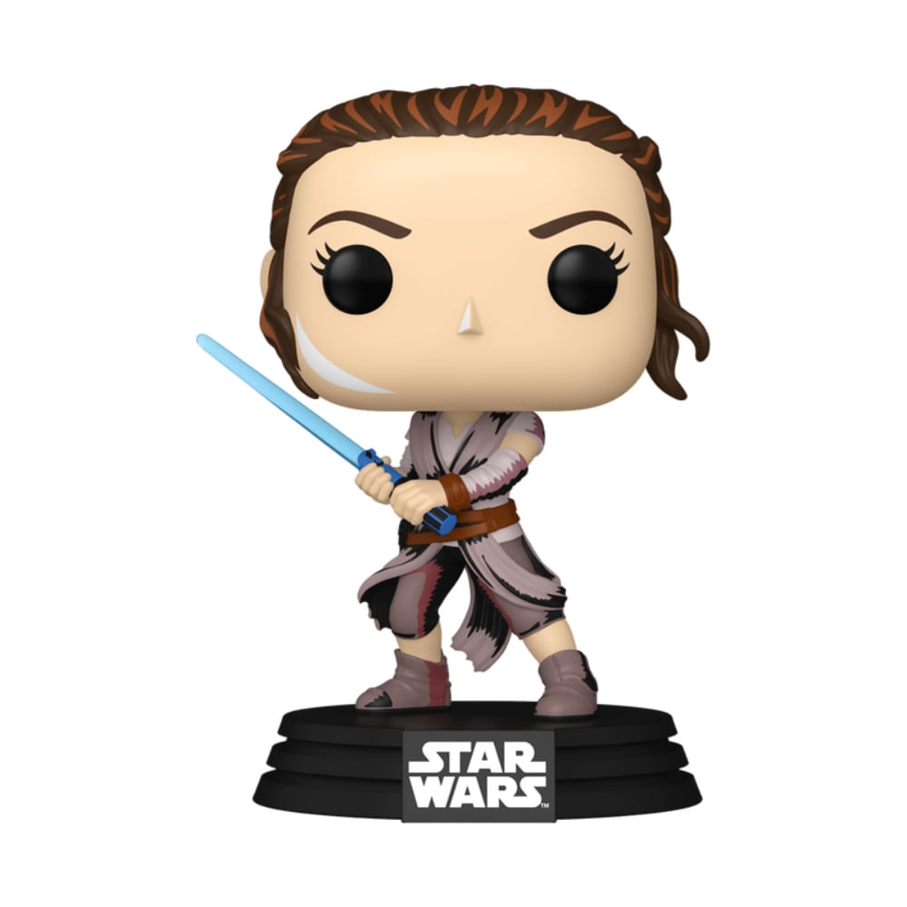 Boneco Funko Pop! Exclusivo Star Wars - Rey (Retro) - Imagem 3