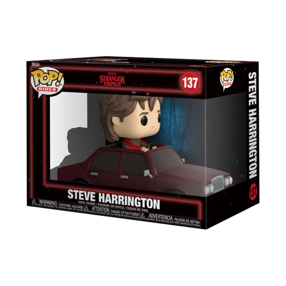 Boneco Funko Pop! Rides Stranger Things T5 - Steve no Carro - Imagem 3