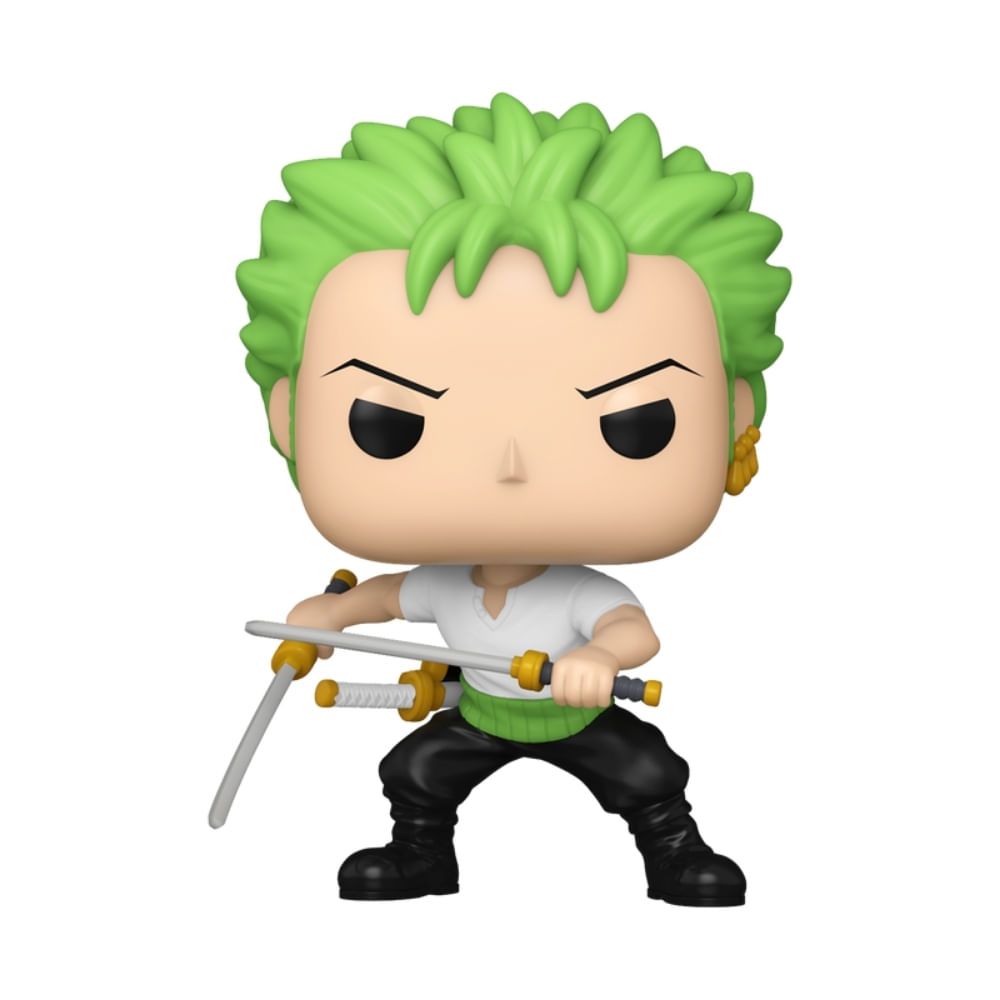 Boneco Funko Pop! One Piece - Zoro com Duas Espadas com Chase - Imagem 2