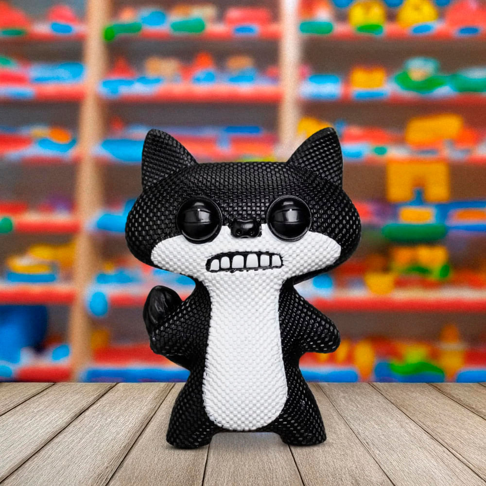 Mini Boneco Colecionável Fuggler 6cm - Suspicious Fox Preto - Imagem 4