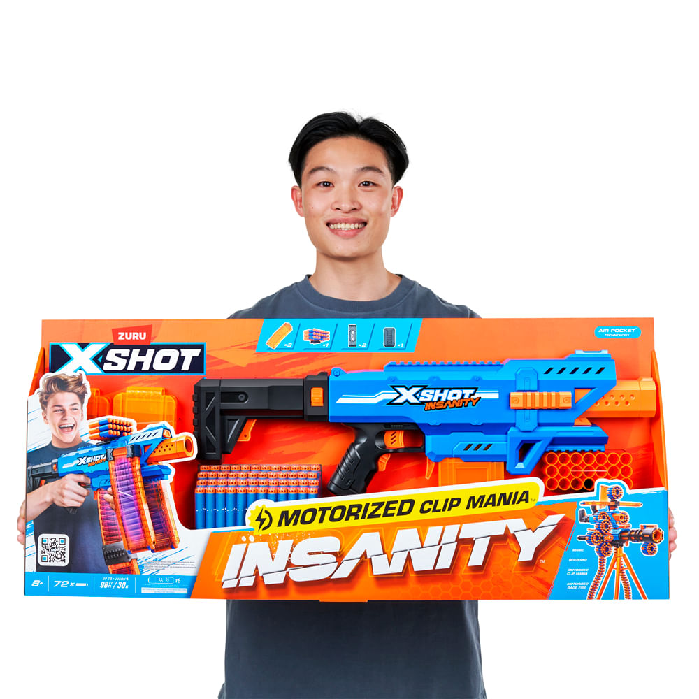 Lançador de Dardos X-Shot Insanity Motorized Clip Mania - Imagem 2