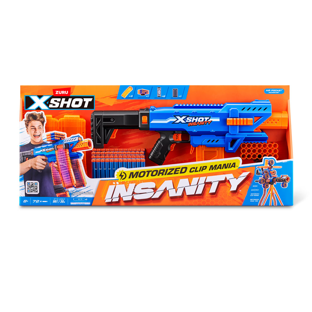 Lançador de Dardos X-Shot Insanity Motorized Clip Mania - Imagem 9