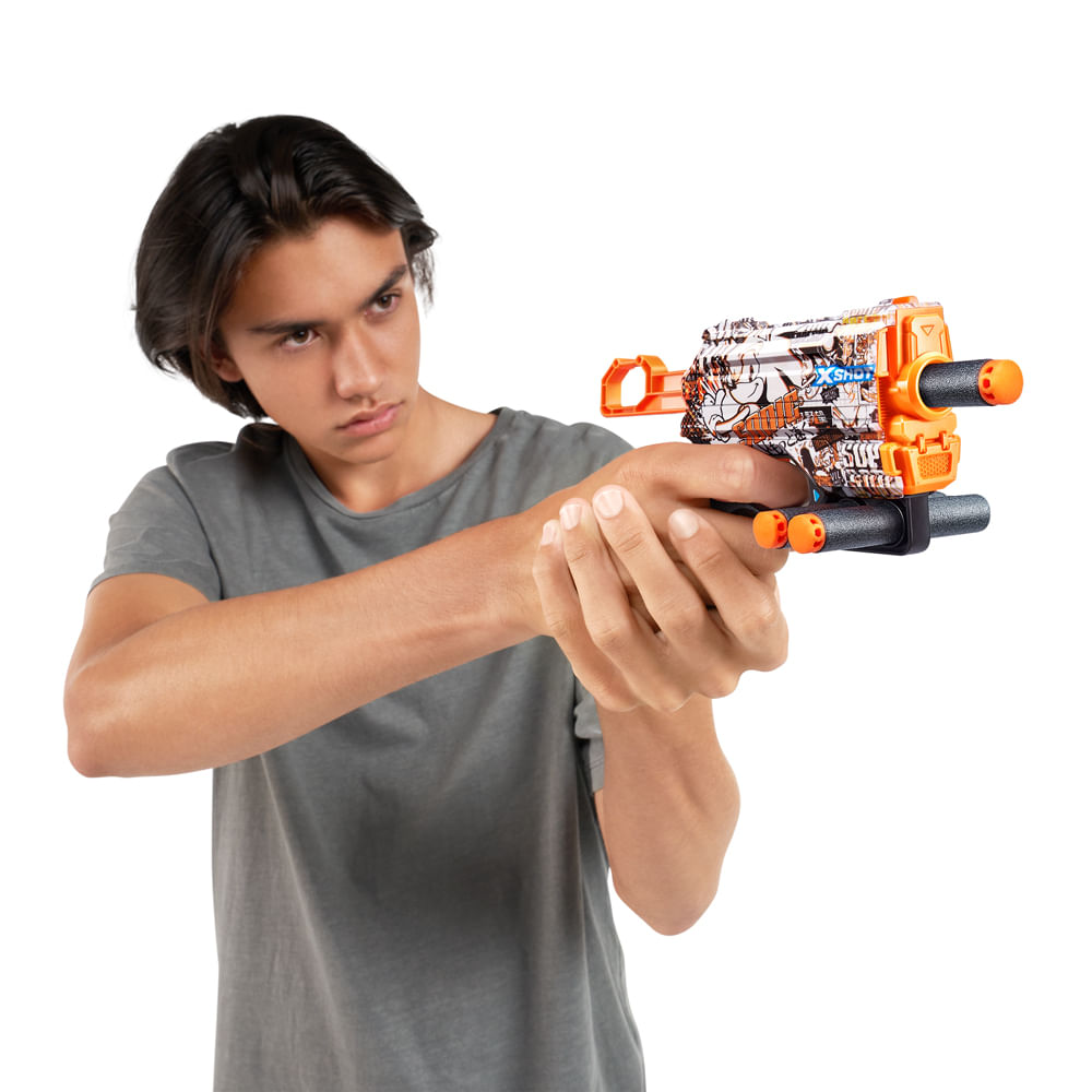 Lançador de dardos X-Shot, Skins Menace Sonic, Retro - Imagem 6