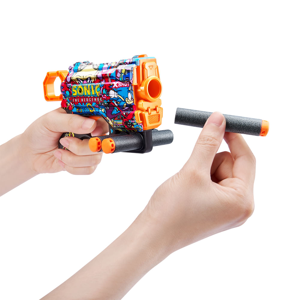 Lançador de dardos X-Shot, Skins Menace Sonic, Robotnik - Imagem 2