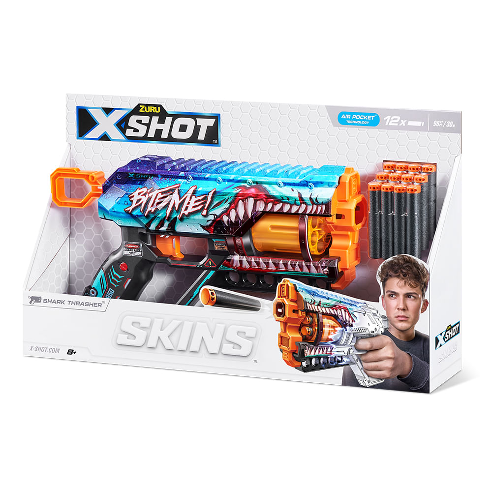 Lançador de Dardos X-Shot - Skins Griefer - Shark Thrasher - Imagem 2