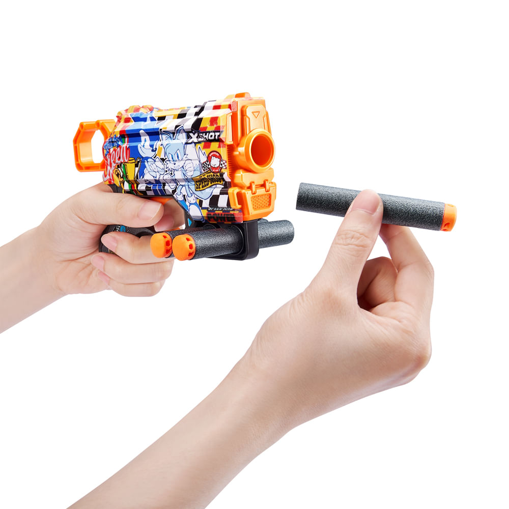 Lançador de dardos X-Shot, Skins Menace Sonic, Super Speed - Imagem 6