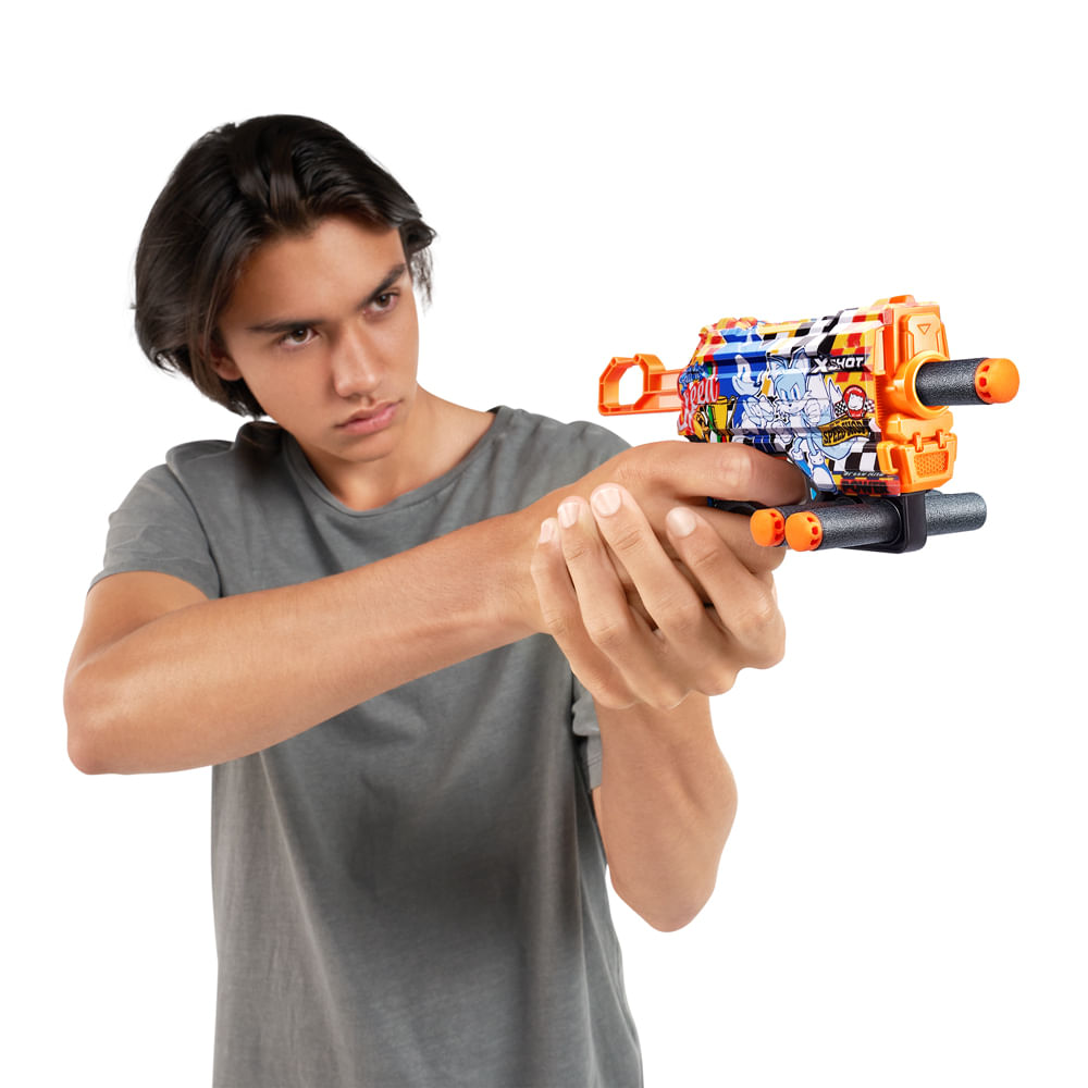Lançador de dardos X-Shot, Skins Menace Sonic, Super Speed - Imagem 7