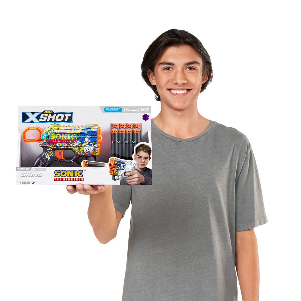 Lançador de dardos X-Shot, Skins Menace Sonic, Hyper Spike - Imagem 7