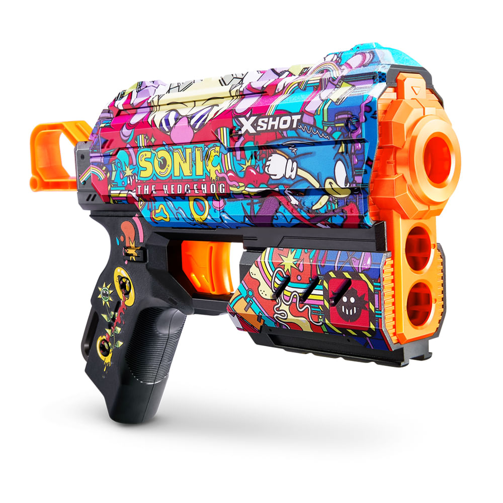 Lançador de Dardos X-Shot - Skins Flux Sonic - Robotnik