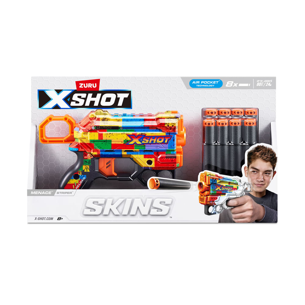 Lançador de Dardos X-Shot - Skins Menace - Striper - Imagem 6
