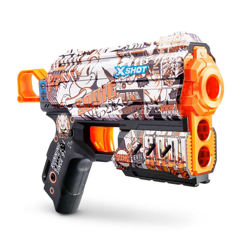 Lançador de Dardos X-Shot - Skins Flux Sonic - Retrô