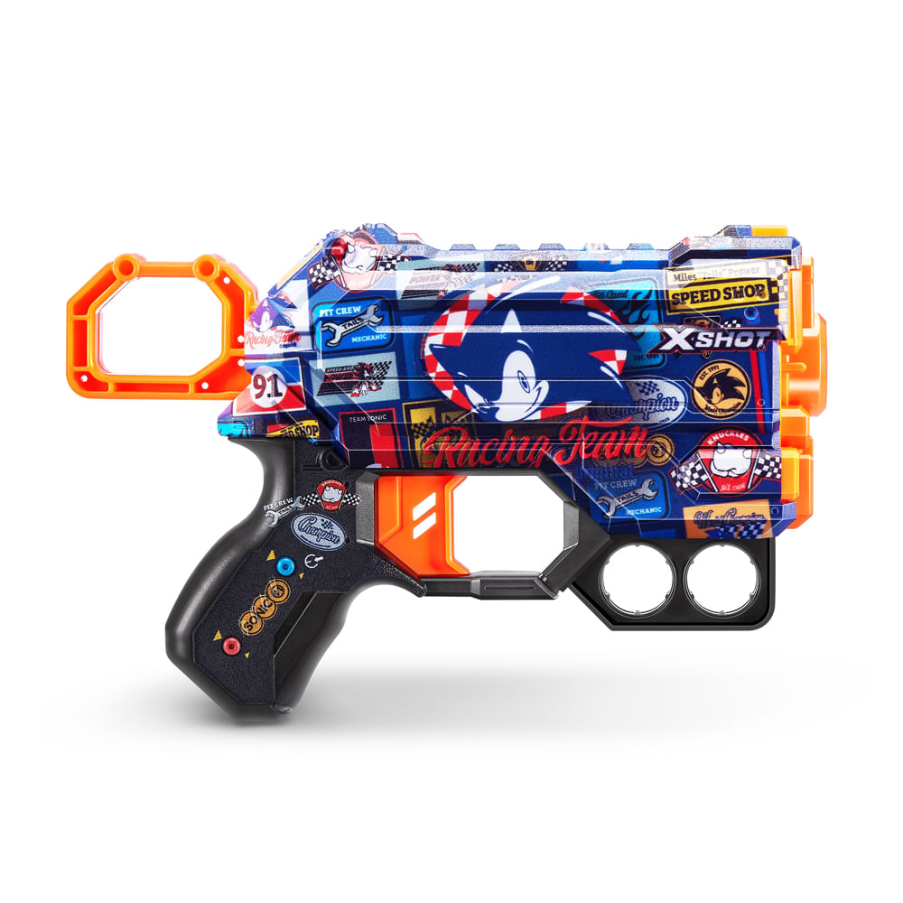 Lançador de dardos X-Shot, Skins Menace Sonic, Race Team - Imagem 6