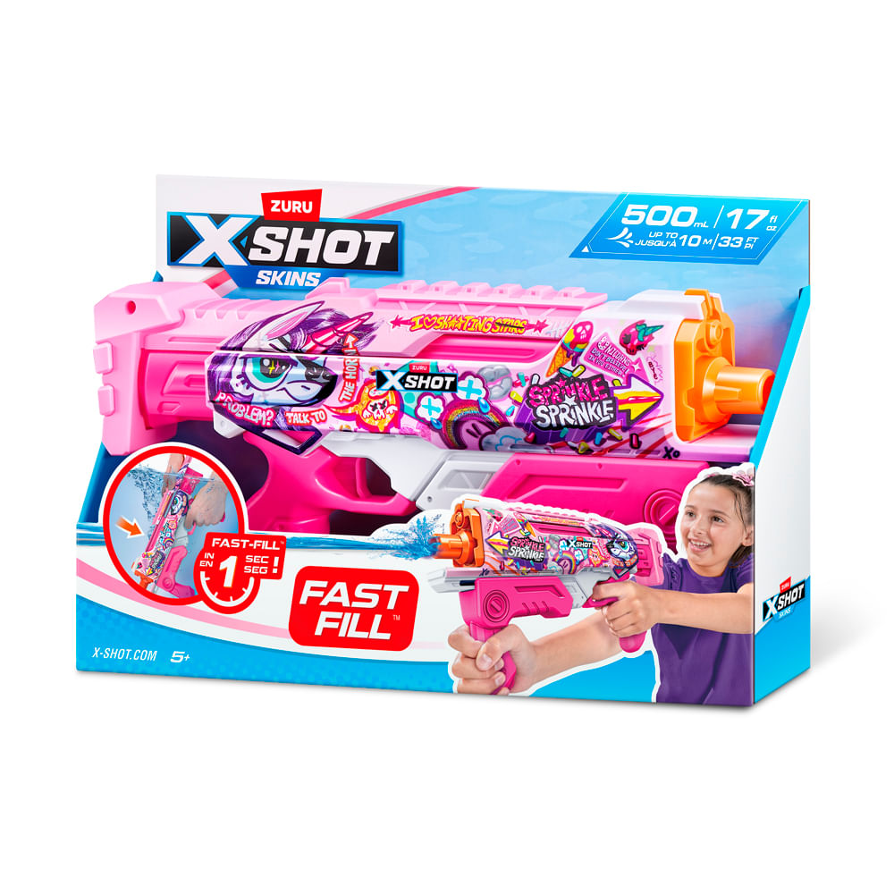 Lançador de Água X-Shot Skins Hyperload - Unicórnio Splash - Imagem 7