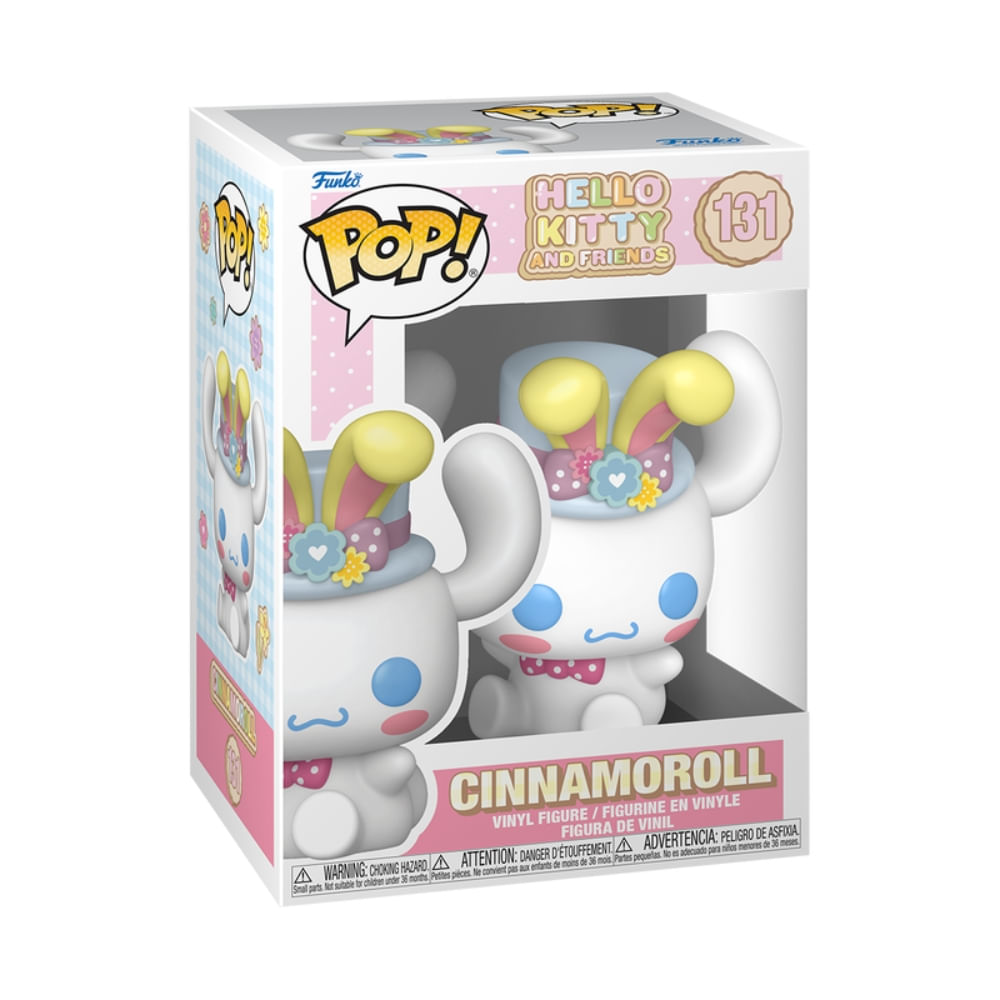 Boneco Funko Pop! Sanrio - Cinnamoroll com Orelhas de Coelho - Imagem 3